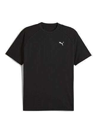 Puma 68862101 TRAINING ESS Tee PUMA Blac Siyah Yuvarlak Yaka Regular Fit Düz Erkek T-Shirt