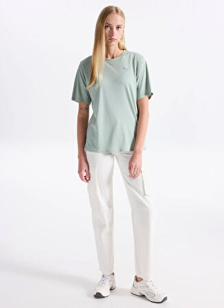 Puma 68951422 TRAINING Relaxed Tee Green Yeşil Yuvarlak Yaka Regular Fit Düz Kadın T-Shirt