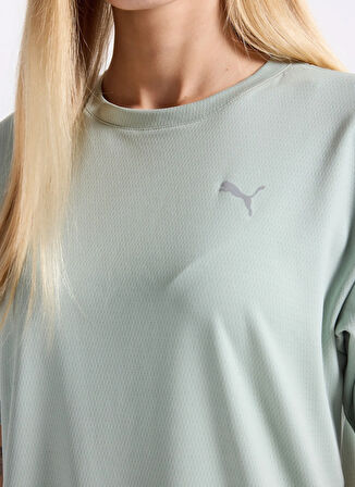 Puma 68951422 TRAINING Relaxed Tee Green Yeşil Yuvarlak Yaka Regular Fit Düz Kadın T-Shirt