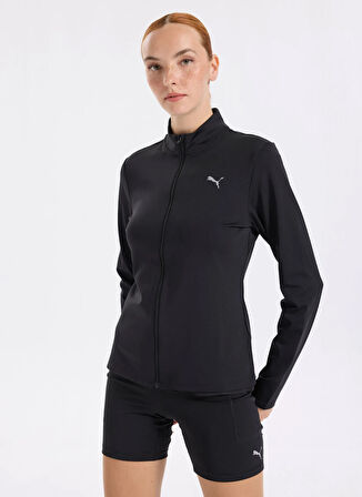 Puma 68951501 TRAINING Full-Zip PUMA Bla Siyah Regular Fit Düz Kadın Zip Ceket