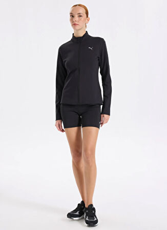 Puma 68951501 TRAINING Full-Zip PUMA Bla Siyah Regular Fit Düz Kadın Zip Ceket