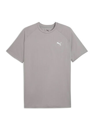 Puma 68952120 TRAINING Tee Concrete Gray Gri Yuvarlak Yaka Regular Fit Düz Erkek T-Shirt