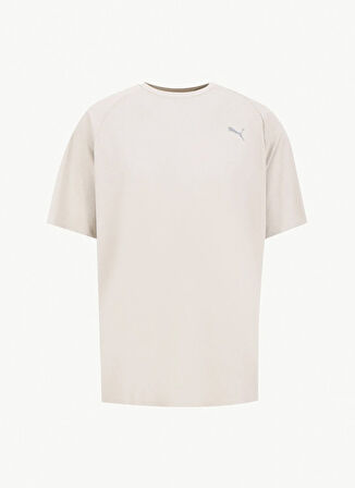 Puma 68952168 TRAINING Tee Desert Dust Yeşil Yuvarlak Yaka Regular Fit Düz Erkek T-Shirt
