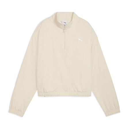 Puma Kadın Sweatshirt Her Woven Half Zip Crew