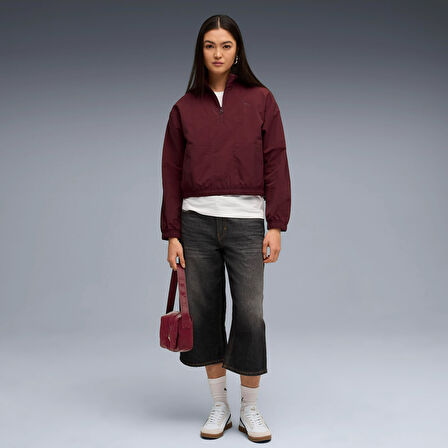 Puma Her Woven Half-Zip Crew Kadın Yetişkin Sweatshirt