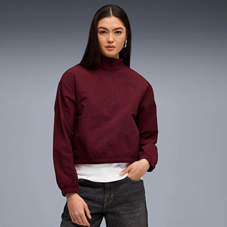 Puma Her Woven Half-Zip Crew Kadın Yetişkin Sweatshirt