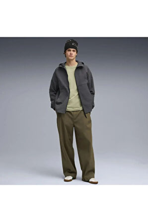 PUMATECH Woven Jacket Gri Erkek Fermuarlı Ceket