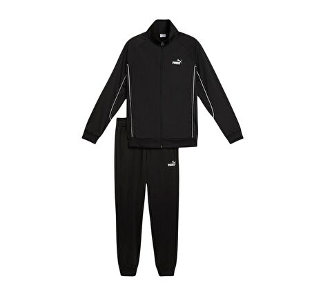688172-01 Puma Poly Piping Suit Erkek Eşofman Takımı Siyah