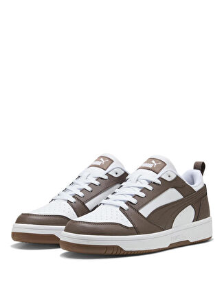 Puma 39232859 Rebound v6 Low wPUMA Beyaz - Kahverengi Kadın Lifestyle Ayakkabı