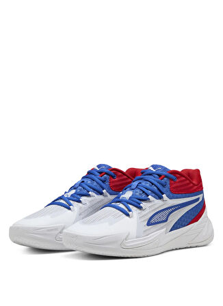 Puma 31135311 DAGGER PUMA White-Mountain Beyaz - Mavi Erkek Basketbol Ayakkabısı