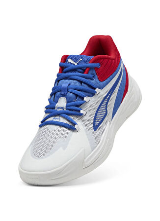 Puma 31135311 DAGGER PUMA White-Mountain Beyaz - Mavi Erkek Basketbol Ayakkabısı