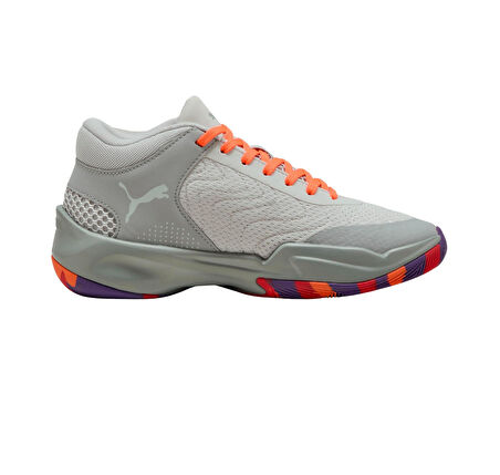 312315-01 Puma Court Pro 2 Marble Jr &amp;Ccedil;ocuk Spor Ayakkabı Gri