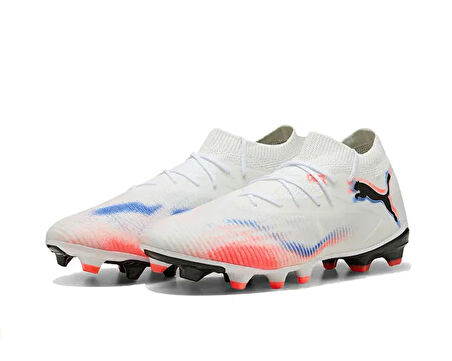 Puma Future 8 Match Fg/Ag Erkek Çoklu Çim Zemin Kramponu 10859301 Beyaz