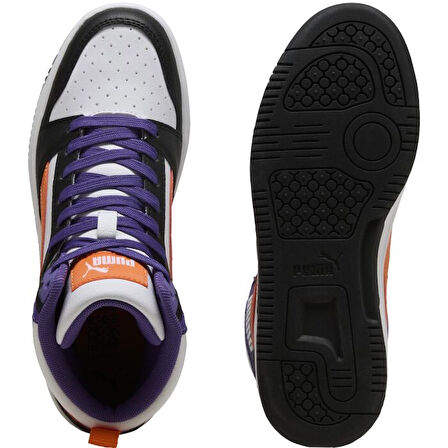 Puma Rebound V6 Mid Günlük Bilekli Spor Ayakkabı SİYAH MOR