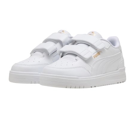 403740-01 Puma Shuffle Downtown Lo V Ps ocuk Spor Ayakkabı Beyaz