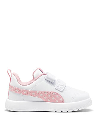 Puma Beyaz Bebek Yürüyüş Ayakkabısı 39875905-Courtflex V3 Dotty V Inf P