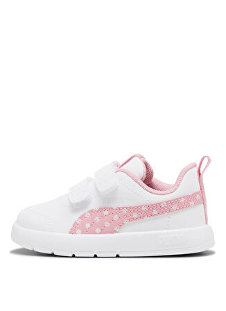 Puma Beyaz Bebek Yürüyüş Ayakkabısı 39875905-Courtflex V3 Dotty V Inf P
