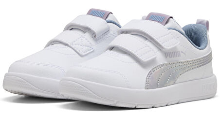 Puma Courtflex V3 Space Belle V PS 404345-02 Ortopedik Çocuk Spor Ayakkabı