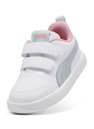 Puma Beyaz Bebek Yürüyüş Ayakkabısı 40434601-Courtflex V3 Space Belle V