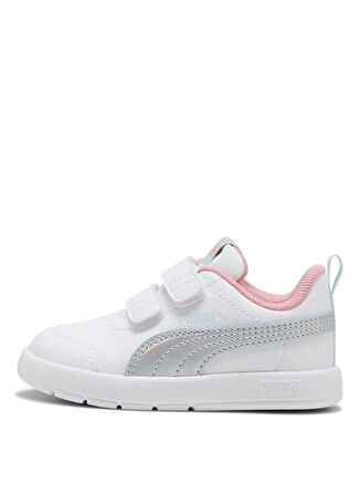 Puma Beyaz Bebek Yürüyüş Ayakkabısı 40434601-Courtflex V3 Space Belle V