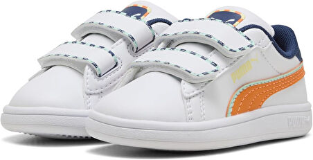 Puma Smash 3.0 Playdate V Ps Çocuk Spor Ayakkabı BEYAZ