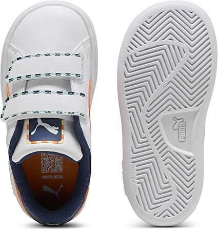 Puma Smash 3.0 Playdate V Ps Çocuk Spor Ayakkabı BEYAZ