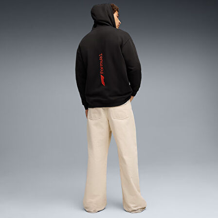 F1 Essential+ Full-Zip Erkek Siyah Günlük Stil Sweatshirt 63265301