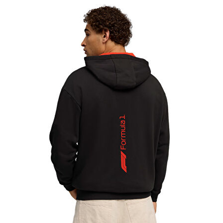 F1 Essential+ Full-Zip Erkek Siyah Günlük Stil Sweatshirt 63265301