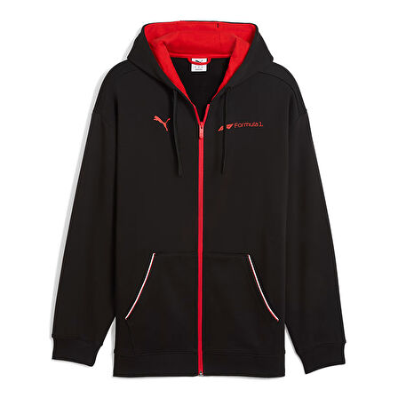 F1 Essential+ Full-Zip Erkek Siyah Günlük Stil Sweatshirt 63265301