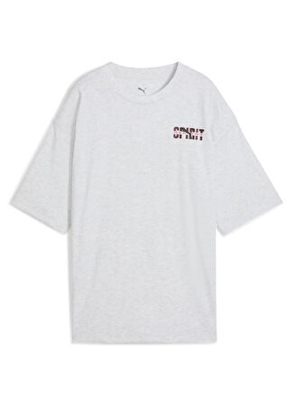 Puma Düz Gri Erkek Çocuk T-Shirt 68928087-WARDROBE ESS GO TOGETHER O