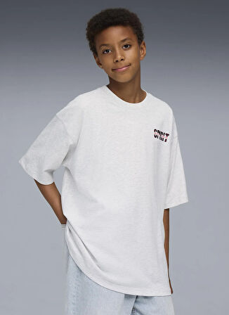 Puma Düz Gri Erkek Çocuk T-Shirt 68928087-WARDROBE ESS GO TOGETHER O