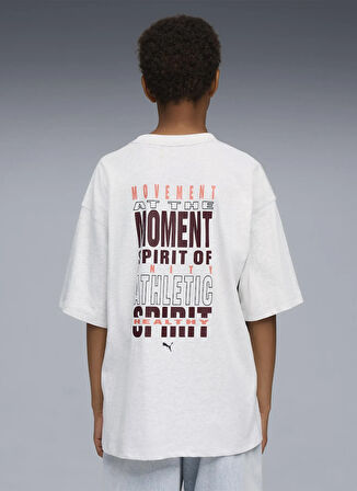 Puma Düz Gri Erkek Çocuk T-Shirt 68928087-WARDROBE ESS GO TOGETHER O