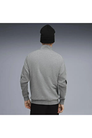 BMW MMS SWEAT JACKET Gri Erkek Fermuarlı Üst