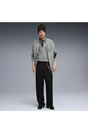 BMW MMS SWEAT JACKET Gri Erkek Fermuarlı Üst