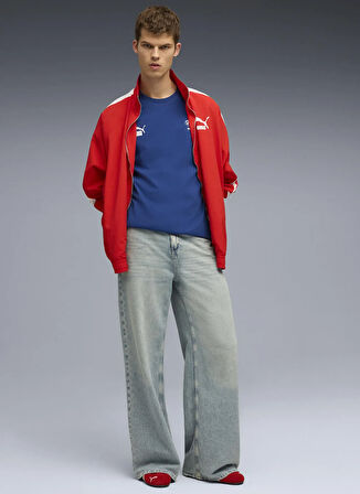 Puma 63251514 BMW MMS MT7+ TEE Pro Blue- Mavi Yuvarlak Yaka Regular Fit Düz Erkek T-Shirt