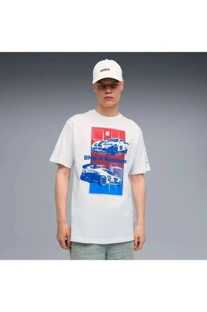 BMW MMS Block Tee Beyaz Erkek T-Shirt