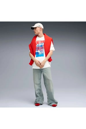 BMW MMS Block Tee Beyaz Erkek T-Shirt