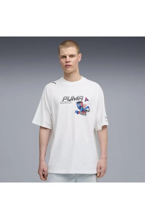 BMW MMS STICKER TEE Beyaz Erkek T-Shirt