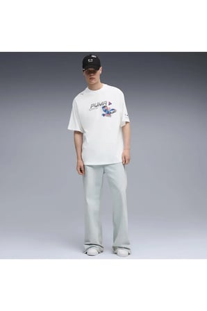 BMW MMS STICKER TEE Beyaz Erkek T-Shirt