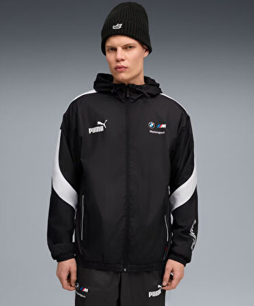 Puma BMW MMS MT7+ Wındbreaker 633172-01 Kapüşonlu Yağmurluk Eşofman Üstü Erkek Ceket