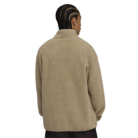 Ess Elevated Sherpa Full-Zip Erkek Kahverengi Günlük Stil Sweatshirt 68825955