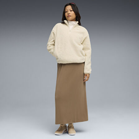 Puma Ess Elevated Half-Zip Crew Kadın Yetişkin Sweatshirt