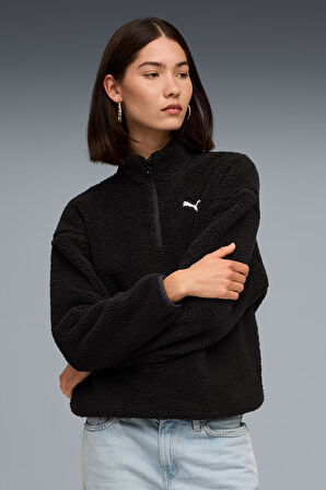 Puma Ess Elevated Half-Zip Kadın Sweatshirt