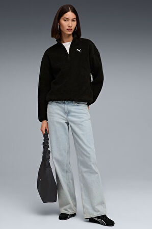 Puma Ess Elevated Half-Zip Kadın Sweatshirt