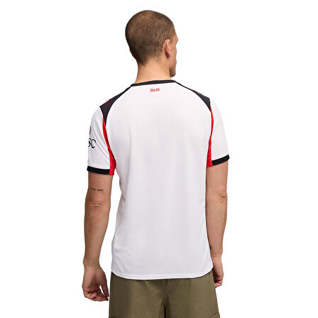 AC Milan 2025/26 Away Jersey Erkek Beyaz Futbol Forma 77997102