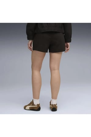T7 Pintuck Shorts 4 Siyah Kadın Şort
