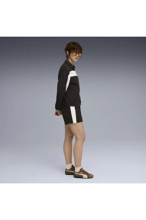 T7 Pintuck Shorts 4 Siyah Kadın Şort