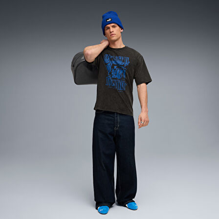 Graphic Tee Erkek Siyah Günlük Stil T-Shirt 63211501