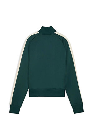 Kadın T7 Always On Dik Yaka Fermuarlı Eşofman Üstü - Yeşil | M