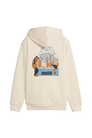 Mid 90s Full Zip Çocuk Bej Kapüşonlu Ceket